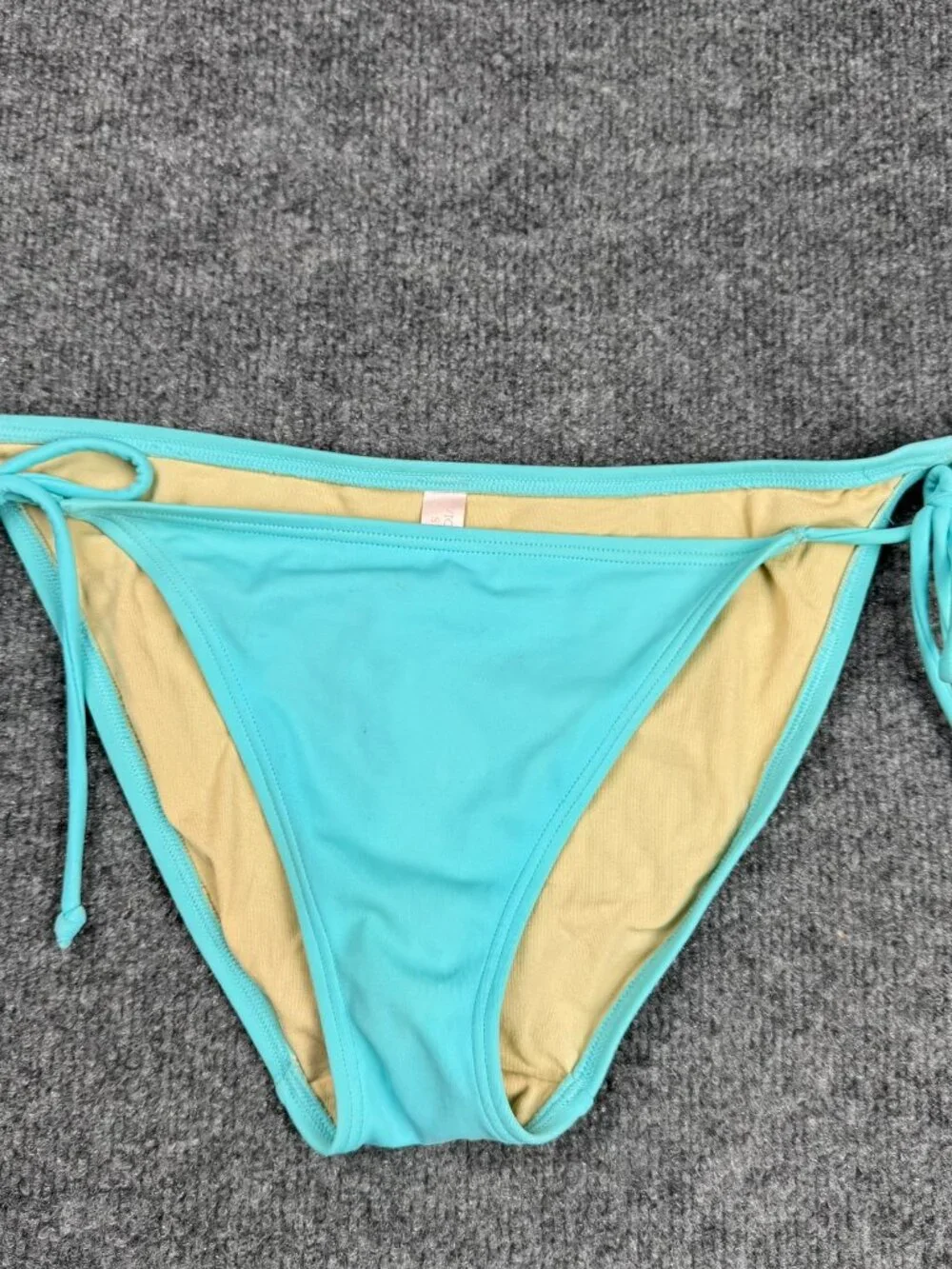 Victoria's Secret Aqua Blue Side Tie Bikini Bottom Swimsuit Size Medium